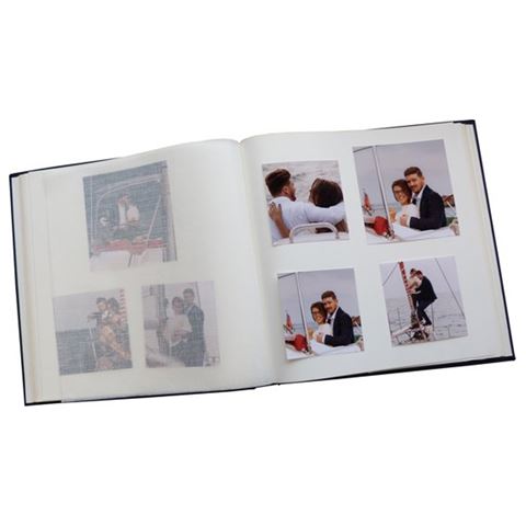 Zep fotoalbum OB313130 ​​Cotton Con Velina Blue med 30 ark 31x31 cm