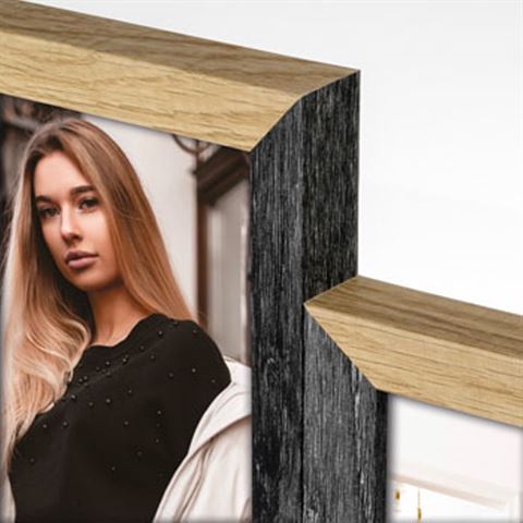 ZEP Photo frame DN485B VERCELLI Black 4Q 4x 10x15 cm