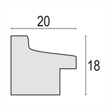 Zep photo frame rt234l torino black 30x40 cm