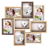 ZEP Wooden Collage photo frame TY013 Montreaux for 8 photos