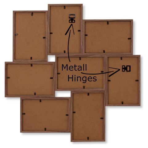 Zep Multi Photo Frame MP150 Stockholm temno rjava 8x10x15 cm