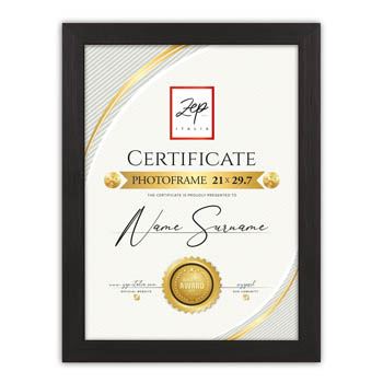 Certifikát ZEP V4721B Černá 21x29.7 cm