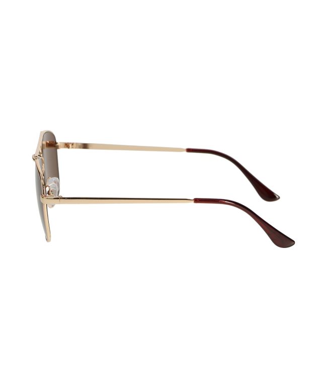 Spectrum sunglasses pilot square pink metal brown ladies