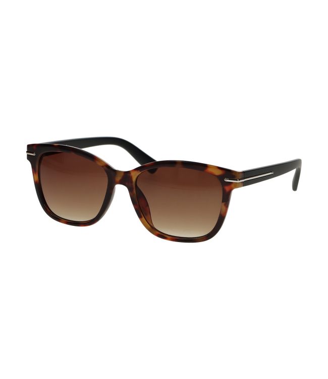 Occhiali da sole a spettro Tartaruga quadrata Matt Black Ladies