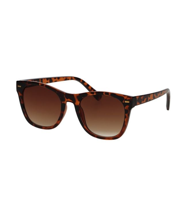 Spectrum Lunettes de soleil Déclaration carrée Tortoise brillante