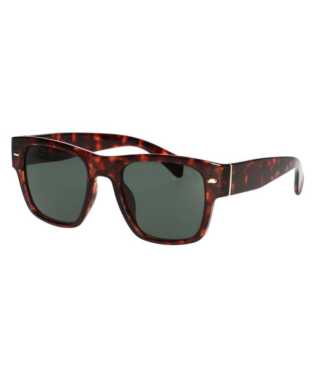Lunettes de soleil spectre brun havanna larges dames