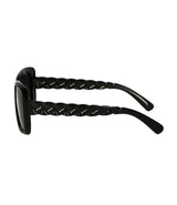 Spectrum Sunglasses Black Braided Ladies