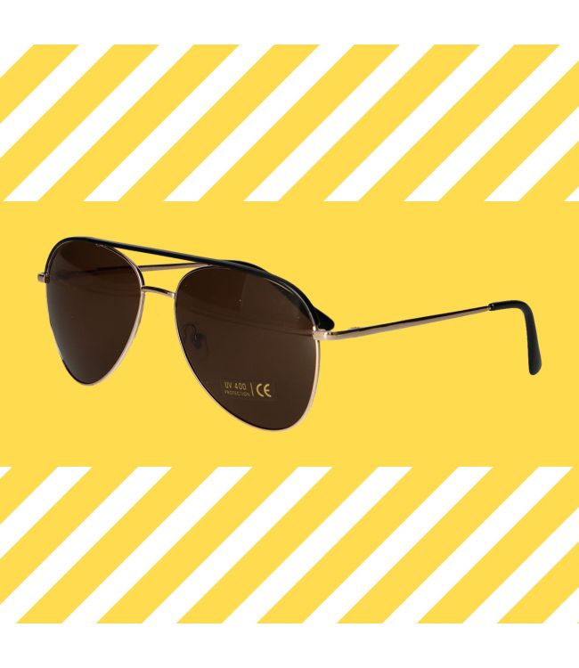Spectrum sunglasses pilot gold black brown men
