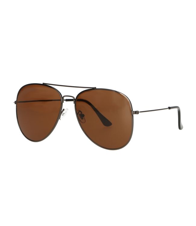 Spectrum sunglasses pilot silver brown glass