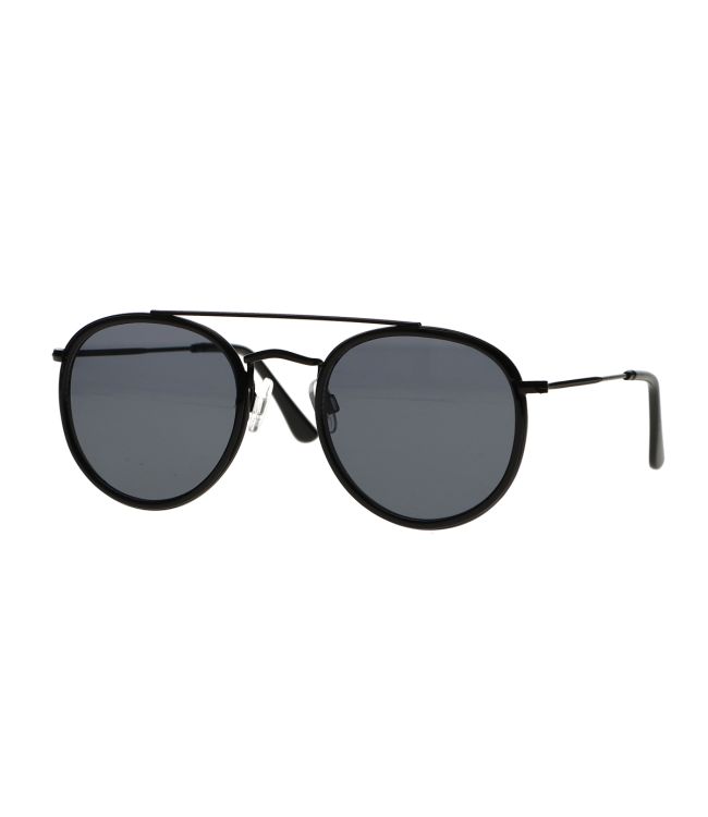 Spektrum Sonnebrëller Duebel Bréck schwaarz Dampglas Männer