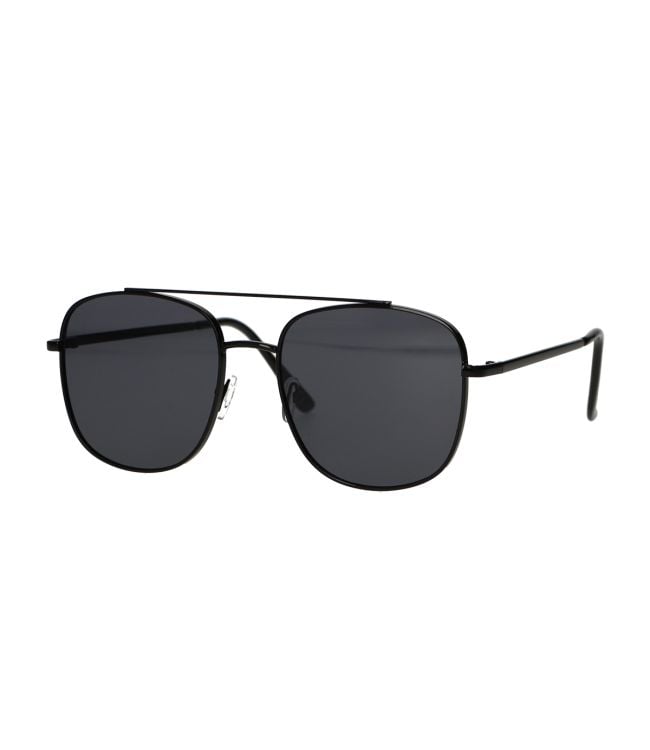 Spectrum Sunglasses Aviator Black Smoke Glass Men