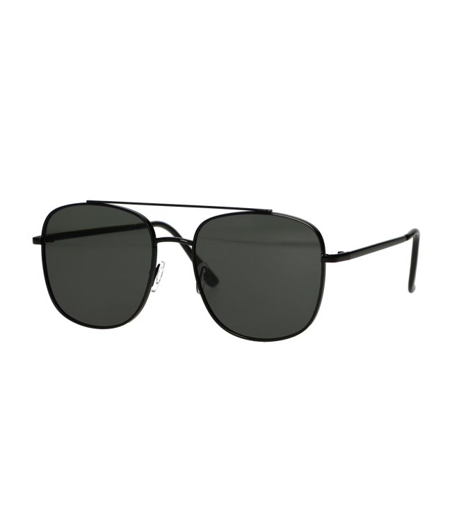 Spektrum Sonnebrëller Aviator Black Green Glas Männer