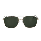 Spectrum solbriller grønt glas messing herre