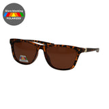 Spectrum polarized sunglasses rectangle tortoise brown ladies