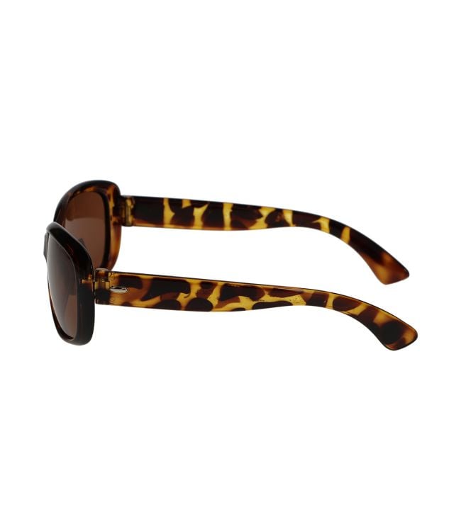 Spectrum Polarized Sunglasses Oval Tortoise Brown Ladies