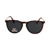 Spektrum polariserte solbriller runde skilpadde gullgrå damer