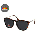 Spectrum Polariazed Sunglasses around Tortoise Gold Gray Ladies