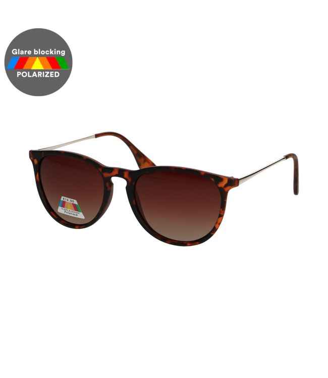 Spectrum Polariazed Sunglasses around Tortoise Gold Brown Ladies
