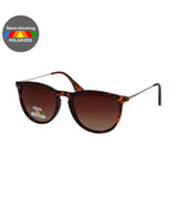 Spectrum Polariazed Sunglasses around Tortoise Gold Brown Ladies