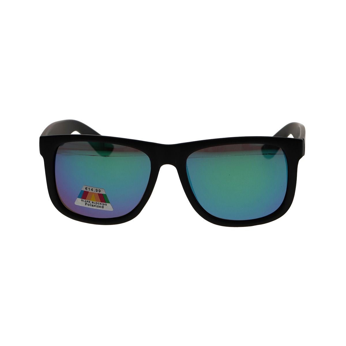 Spectrum polarized sunglasses square matte black green men