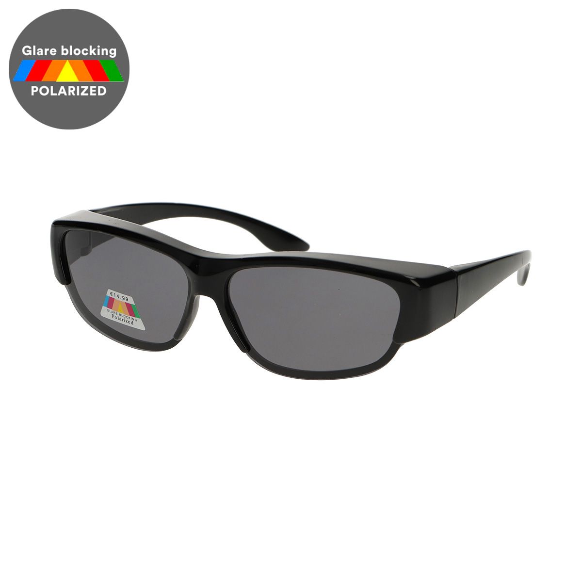 Spectrum polarized fit-over sunglasses black