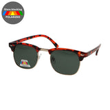 Spectrum polarized sunglasses club square havana gold green unisex