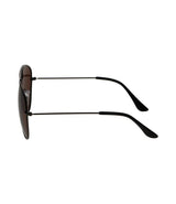 Spectrum Polarized Sunglasses Pilot Black Brown Men