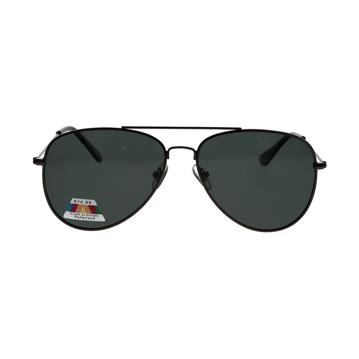 Spectrum polarized sunglasses pilot black green men