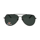 Spectrum polarized sunglasses pilot black green men