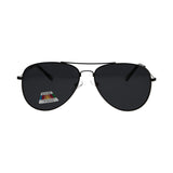 Spectrum polarized sunglasses pilot black gray men