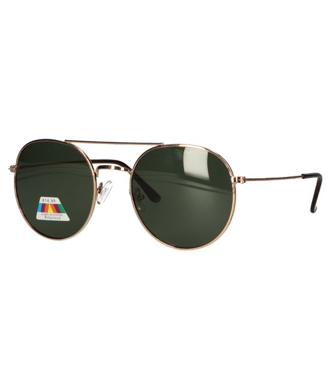 Spectrum polarized sunglasses aviator green lens unisex