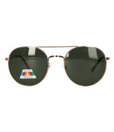 Spectrum polarized sunglasses aviator green lens unisex