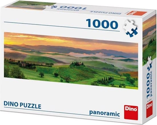 Dinotoys Dino Puzzle - Panorama sunrise Tuscany - 1000 pieces