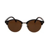 Spectrum solbriller club rund havana gullbrun unisex