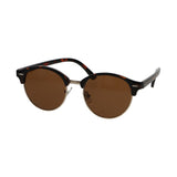 Spectrum solbriller club rund havana gullbrun unisex