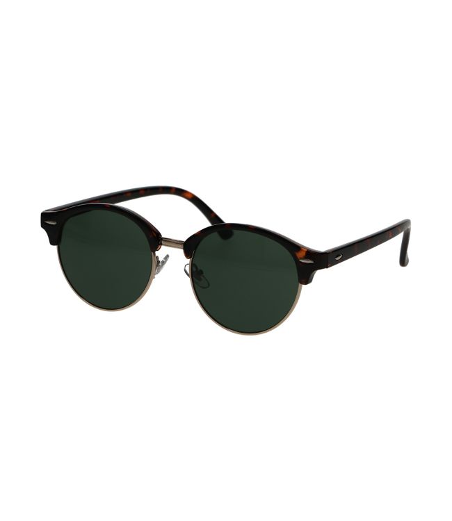 Spektrum Sonnebrëller club ronderëm Havana Gold Leer Unisex
