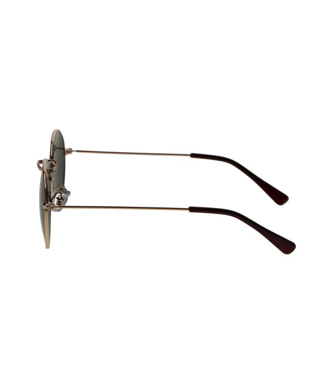 Spectrum sunglasses flat oval gold metal green unisex