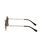 Spectrum sunglasses flat oval gold metal green unisex