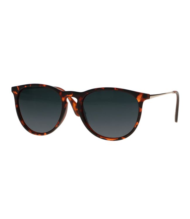 Occhiali da sole a spettro tartaruga oro fumato vetro unisex