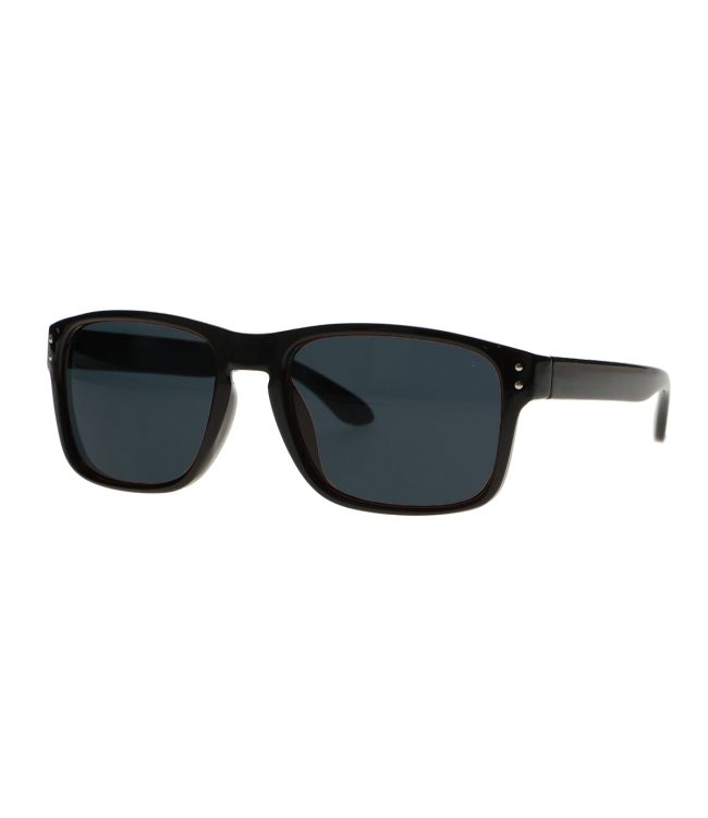 Occhiali da sole a spettro rettangolo nero marrone unisex