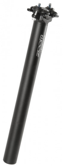 Post de asiento de zoom arreglado 31.6 x 350 mm de aluminio negro