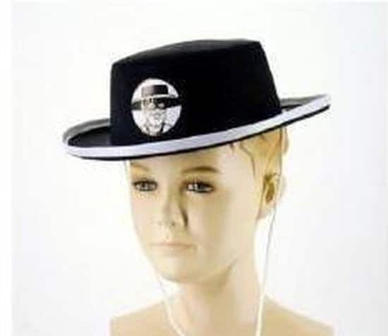 Van der Doelen Zorro hat made of felt, nice for a party or carnival
