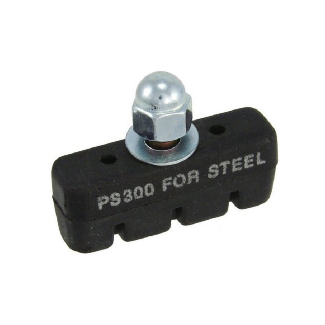 Saccon brake pads PS300B2C-55. per pair. Suitable for steel rim