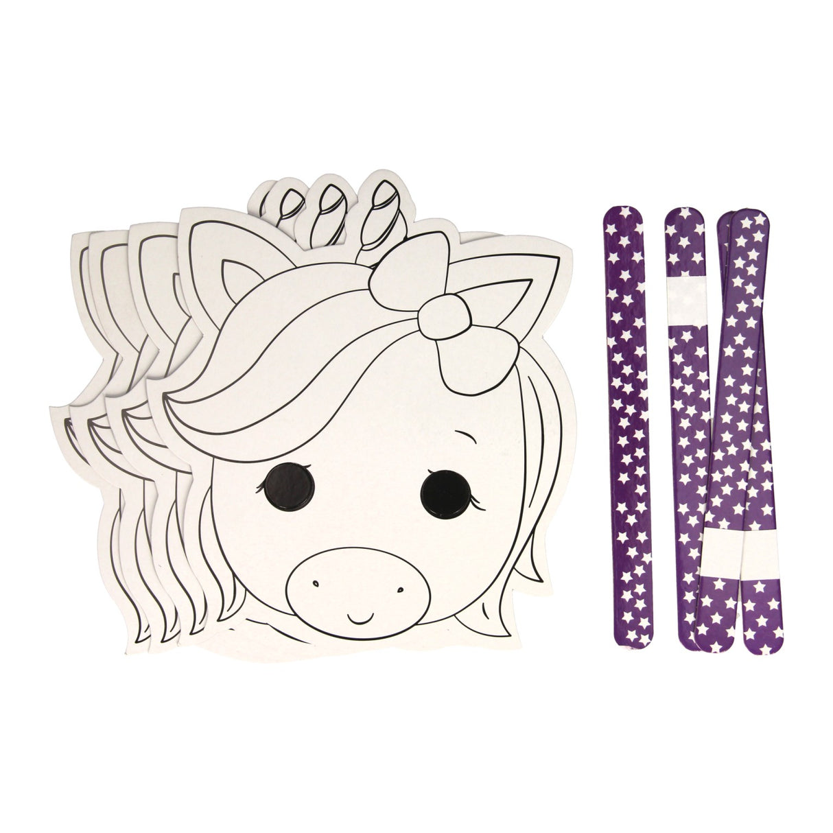 Wins Holland Faarf a maacht Ären eegene Masken Unicorn, 4st.