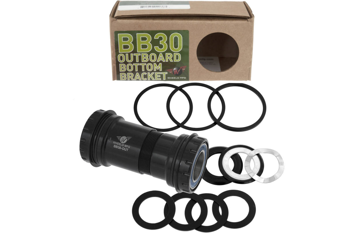 Räder Herstellungsräder MFG Bottom Bracket BB30 SRAM 22 24 mm ABEC 3 5 ACB Schwarz