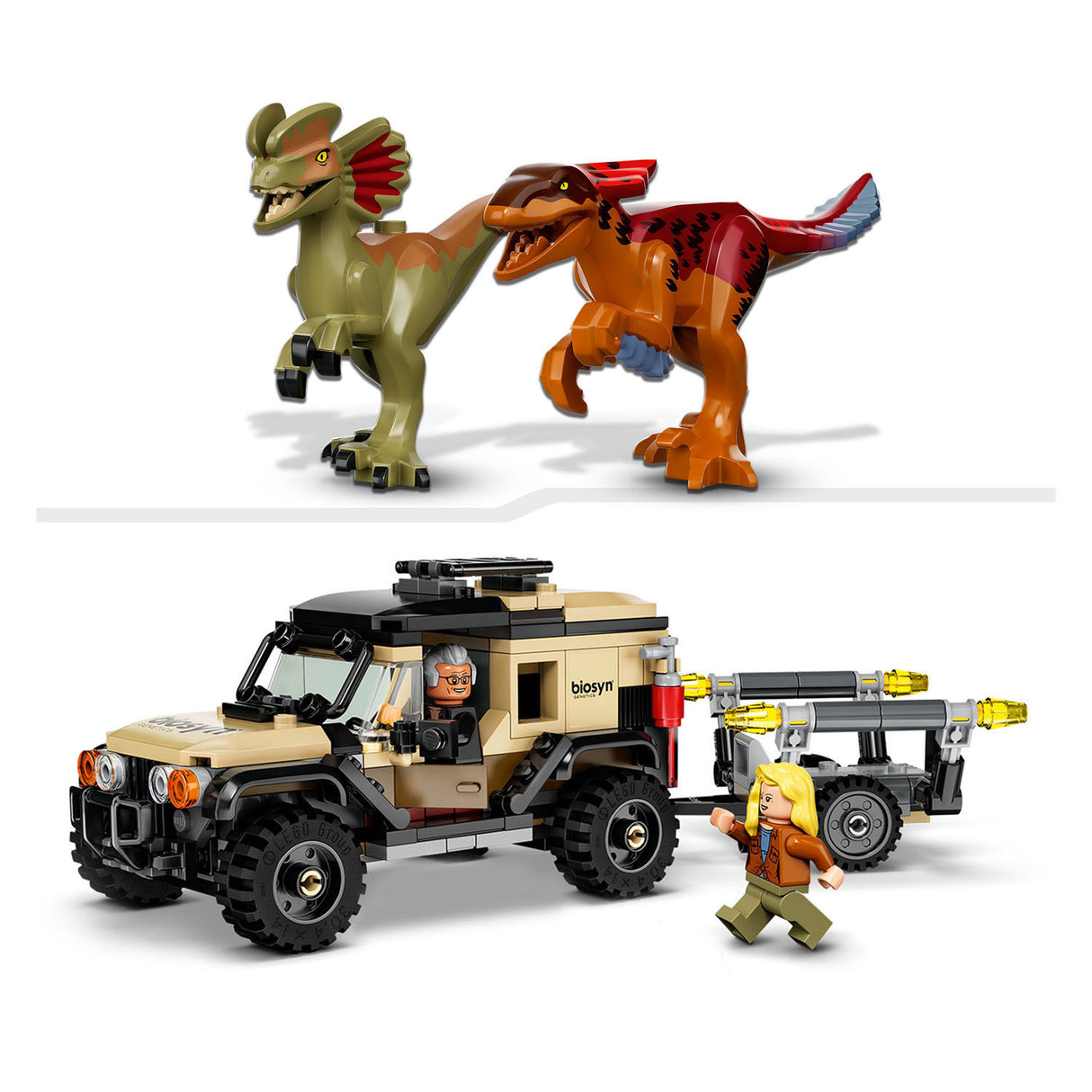 LEGO LEGO JURASSIC 76951 Pyroraptor and Dilophosaurus Transport