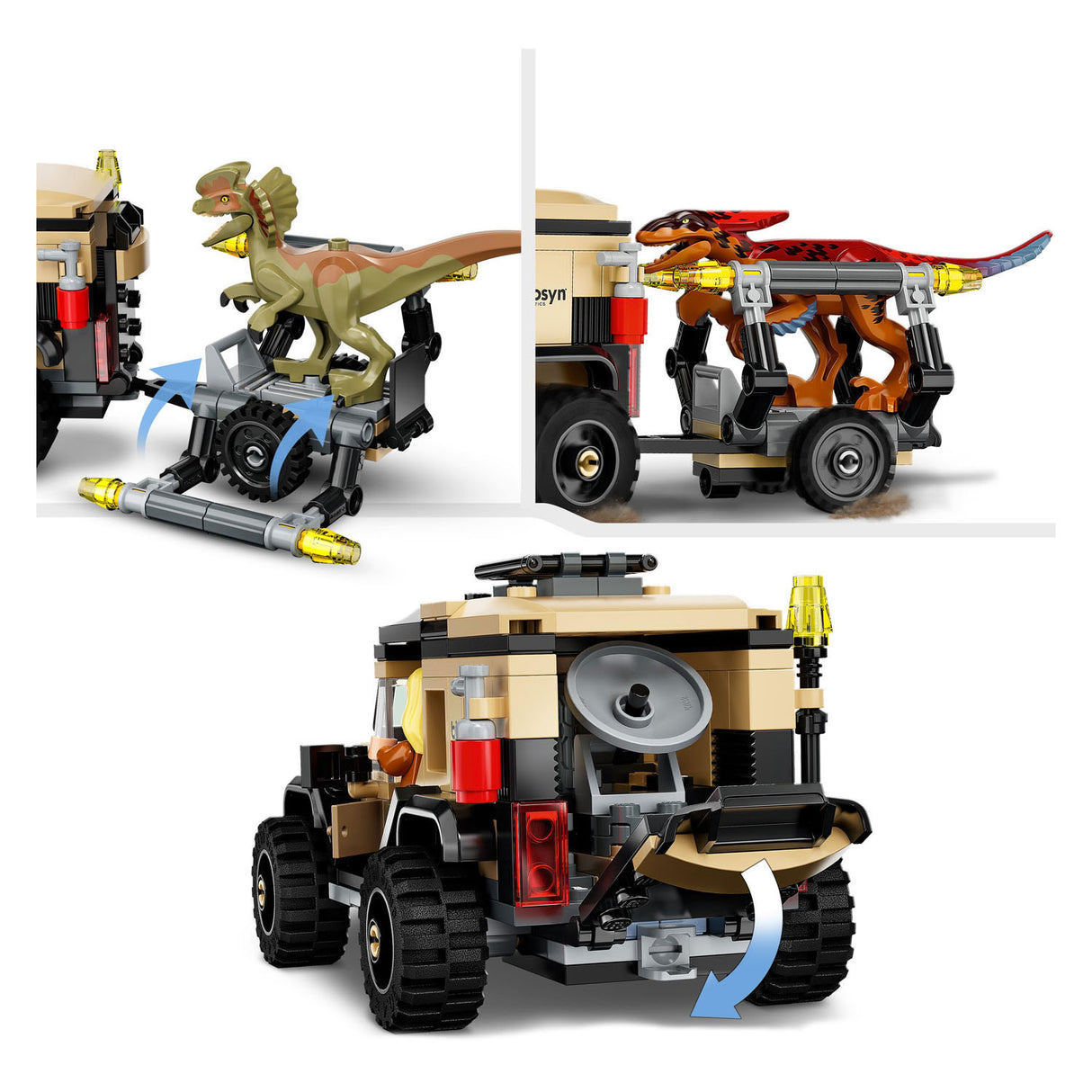 LEGO LEGO JURASSIC 76951 Pyroraptor and Dilophosaurus Transport