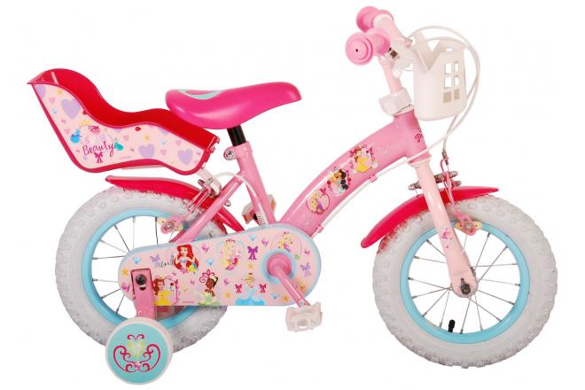 Disney Prinzessin Kanner Velo - Meedercher - 12 Zoll - rosa - zwee Handbremsen