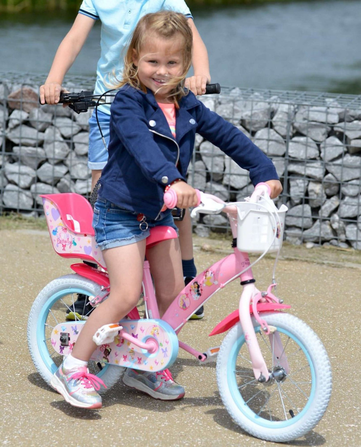 Disney Prinzessin Kanner Velo - Meedercher - 12 Zoll - rosa - zwee Handbremsen