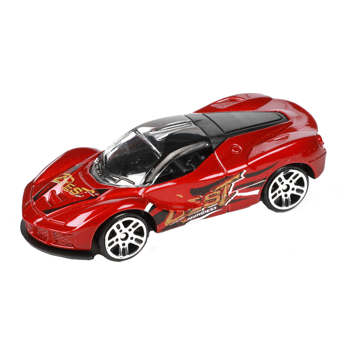 Toi-Toys metalbil med 6 racerbiler
